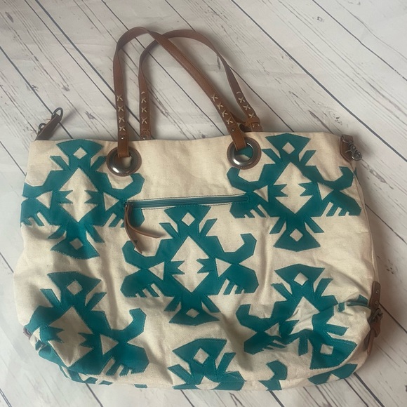 Lucky Brand Turquoise Covina Tote - Picture 3 of 14